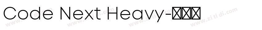 Code Next Heavy字体转换